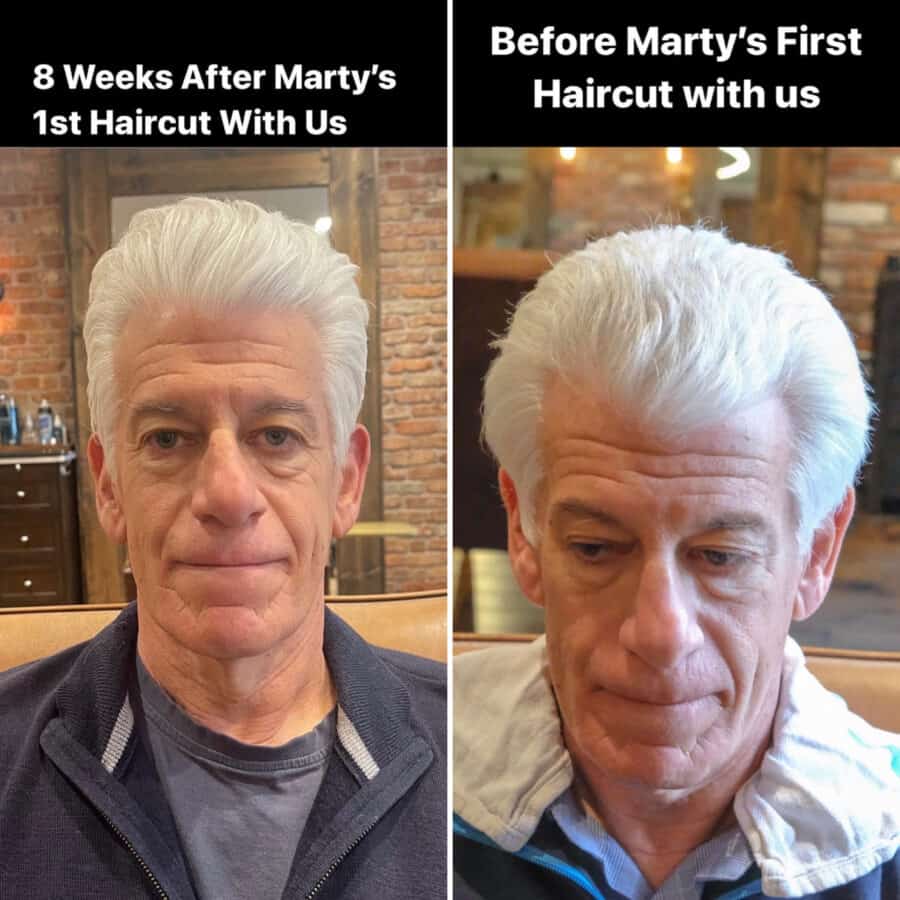 Men's Haircut Before and After