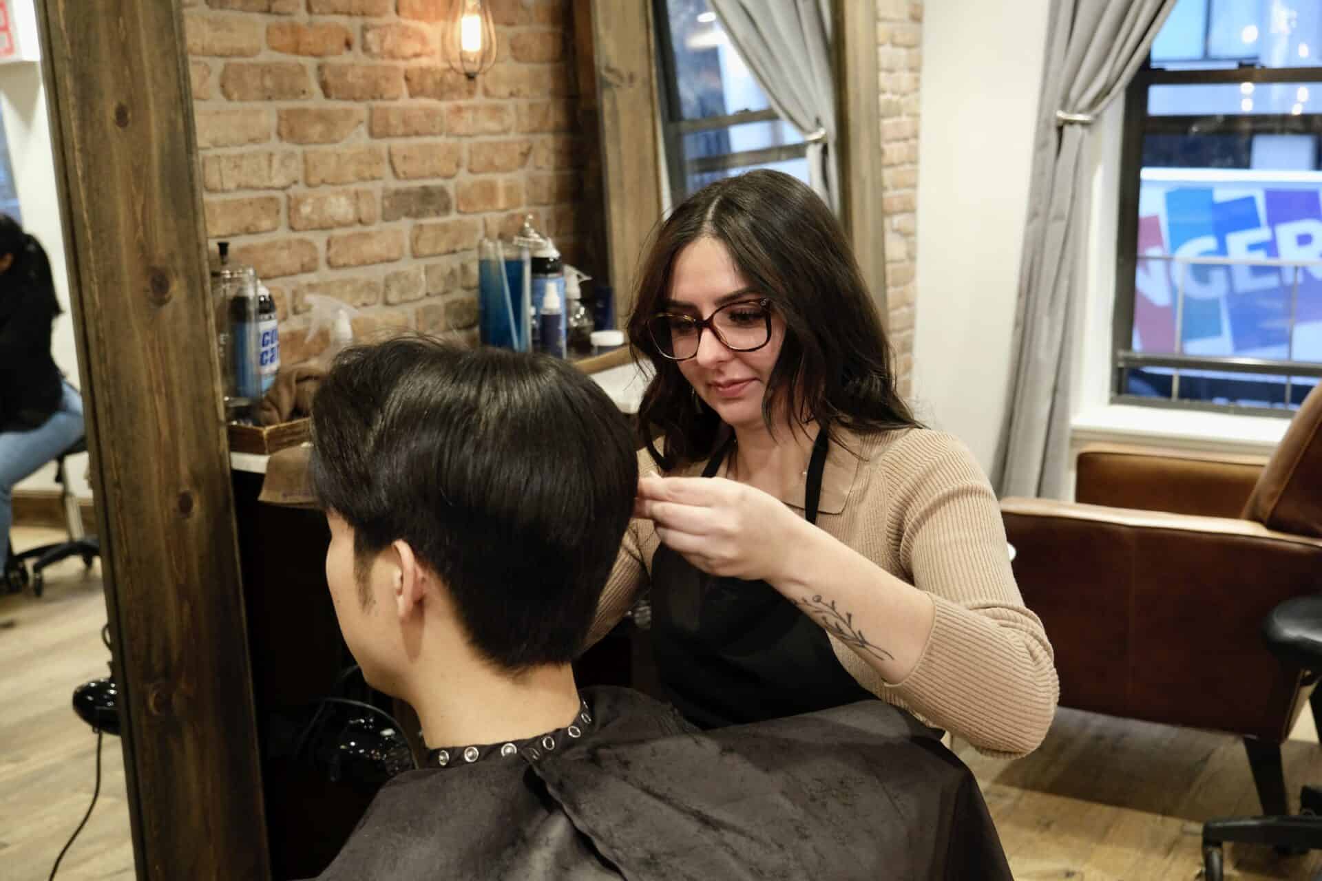 Madison Cutting Men's Hair